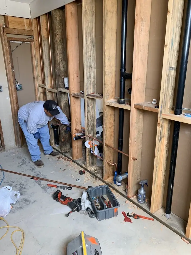 Commercial rough-in plumbing for Gas Line Repair in Bangor